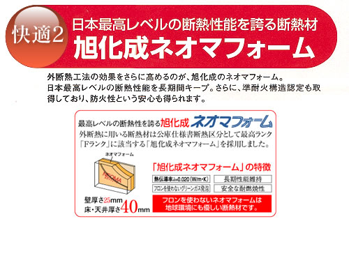日本最高レベルの断熱性能を誇る断熱材、旭化成ネオマフォーム